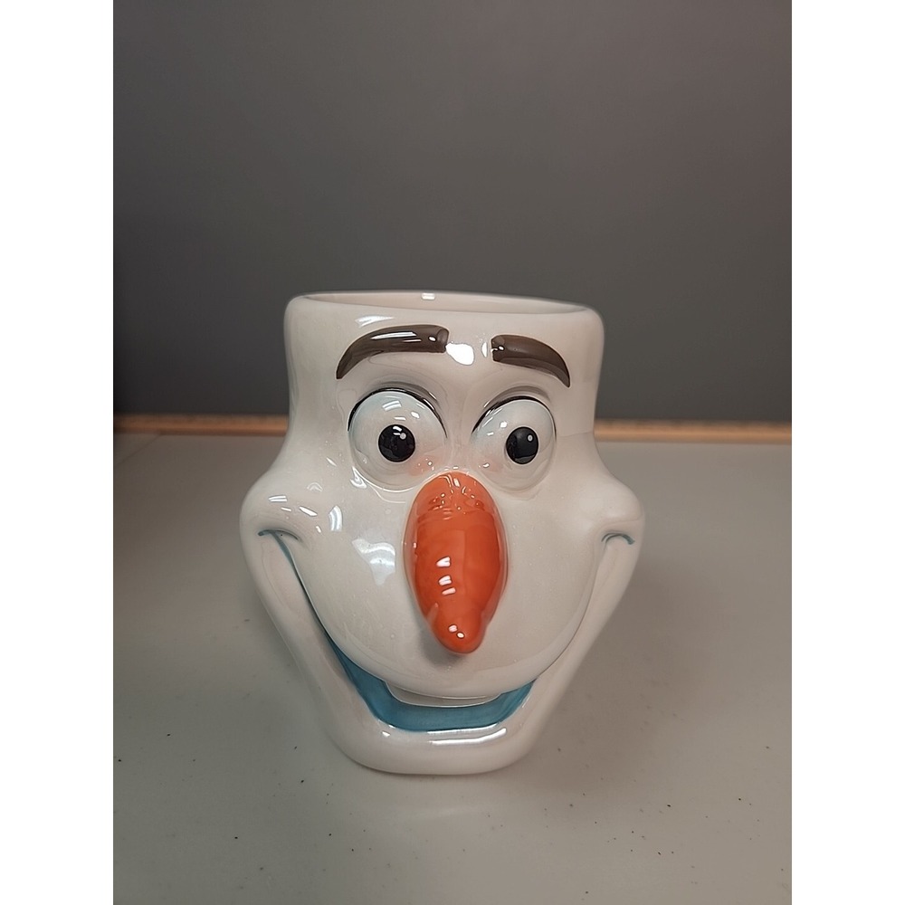 Disney Frozen Movie 3D Olaf Character Head Glossy Ceramic Galerie Mug 12 oz Gift